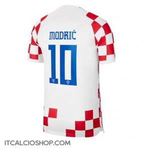 Croazia Luka Modric #10 Prima Maglia Mondiali 2022 Manica Corta